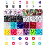 Acrylic Beads Mix & Elastic Thread Jewelry DIY Kits