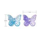 Glass Pendants Butterfly Fishtail Shape Charms for DIY Earring Jewelry Making
