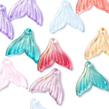 Glass Pendants Glitter Powder Charms for Jewelry Making