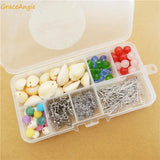 209pcs Cowrie Sea Shell Earring DIY Jewelry Making Kit
