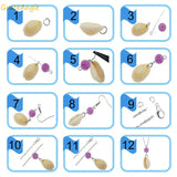 209pcs Cowrie Sea Shell Earring DIY Jewelry Making Kit