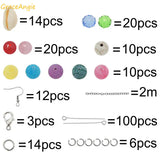 209pcs Cowrie Sea Shell Earring DIY Jewelry Making Kit