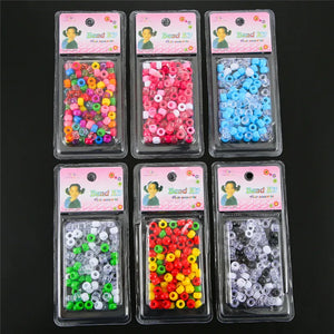 8mm Pink Resin Braid Beads Charms Hair Accessories