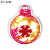 Christmas Elk Resin Crystal Epoxy Mold Christmas Tree Pendant Keychain Mold