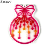 Christmas Elk Resin Crystal Epoxy Mold Christmas Tree Pendant Keychain Mold