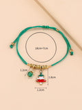 Christmas Tree Pendant Bracelet with Holiday Elements