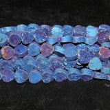 6Color Dyeing Electroplating Druzy Stone Beads for Pendant Heart Shape