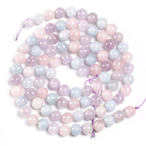 1 Strand Purple Morganite Gemstone Loose Beads for DIY Jewelry Making
