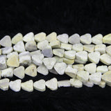 Yellow Dyeing Electroplating Druzy Stone Necklace - Triangle Beads