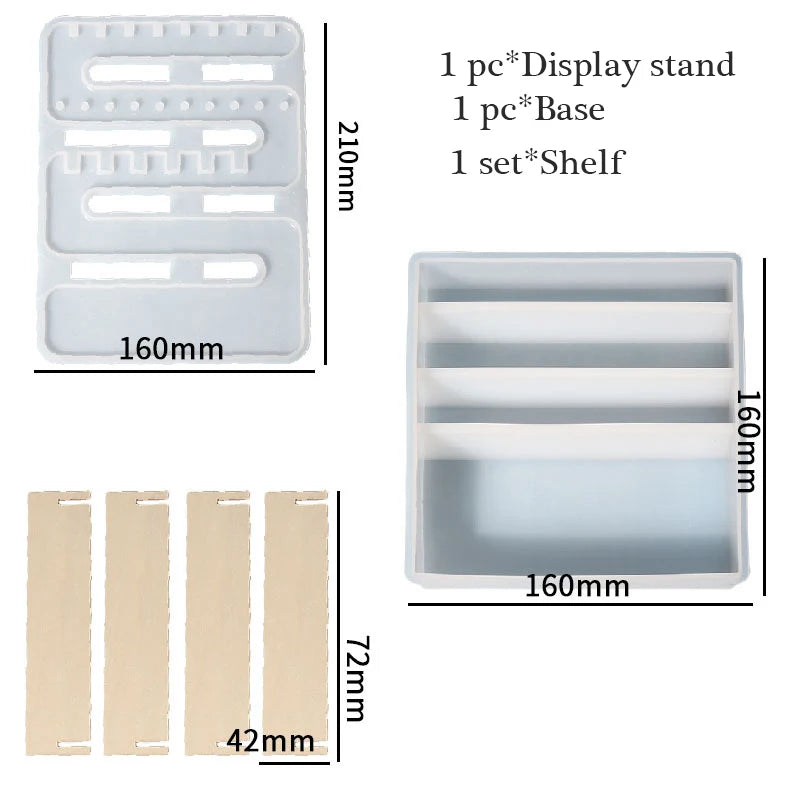 Silicone Mould for Epoxy Resin - Jewelry Making & Shower Shelf