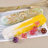 Dice Storage Box Resin Mold for 7pcs Gypsum Aromatherapy Jewelry Storage