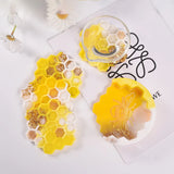 Honey Comb Placemat Silicone Mold with Rack
