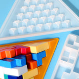 Pyramid Building Block Silicone Mold for Family Puzzle Games
