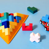 Pyramid Building Block Silicone Mold for Family Puzzle Games