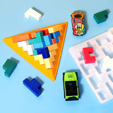 Pyramid Building Block Silicone Mold for Family Puzzle Games