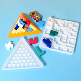 Pyramid Building Block Silicone Mold for Family Puzzle Games