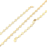 Copper Chain Findings Heart & Round DIY Necklace Bracelet Anklet Making 11x6mm