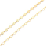 Copper Chain Findings Heart & Round DIY Necklace Bracelet Anklet Making 11x6mm