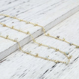 Copper Link Chain Findings Stone Beads Chains 7x3mm DIY