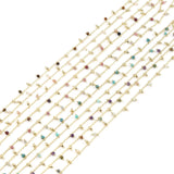 Copper Link Chain Findings Stone Beads Chains 7x3mm DIY