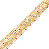 Stainless Steel Chain 7x2mm Enamel for DIY Jewelry Making