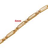 4mm Stainless Steel Cable Chain for DIY Jewelry Making