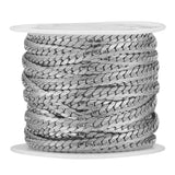 1m Stainless Steel Plated Chains 4mm Textured Snake Chain Bulk