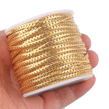 1m Stainless Steel Plated Chains 4mm Textured Snake Chain Bulk