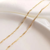 1 Meter 14K Copper Water Wave Chains For DIY Jewelry