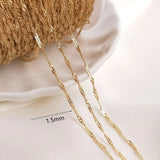 1 Meter 14K Copper Water Wave Chains For DIY Jewelry