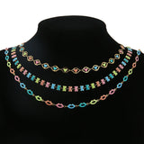 18k Plated Heart Lip Chains for DIY Jewelry Making Supplies