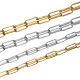 1M 347mm SS Chain Oval Link Bulk Chains DIY Wallet Chain Jewelry