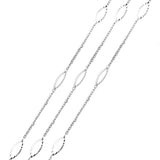 1 Meter 316L Stainless Steel Cross Link Oval Bulk Chain for DIY Jewelry