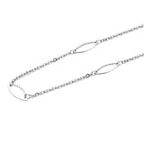 1 Meter 316L Stainless Steel Cross Link Oval Bulk Chain for DIY Jewelry