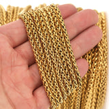 1m 4mm Hiphop Snake Chains Stainless Steel Punk Necklaces Link Chains