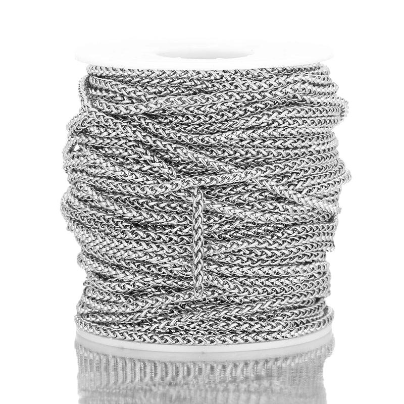 1m 4mm Hiphop Snake Chains Stainless Steel Punk Necklaces Link Chains