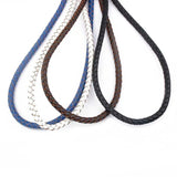 1 Meter 5mm Round Braided Leather Cord for Jewelry Making