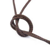 1 Meter 5mm Round Braided Leather Cord for Jewelry Making