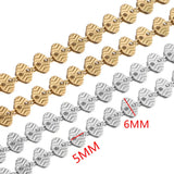 6MM Stainless Steel Easter Eggs Oval Chain Link Chain for Necklace DIY