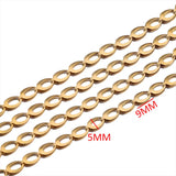 6mm Stainless Steel Oval Chain for Jewelry Making