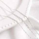 925 Silver Plated Cross Chain Necklace for Jewelry Findings