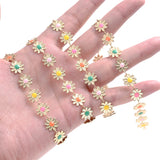 1 Meter Stainless Steel Flower Chains for Jewelry Making