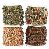 1 Meter Natural Stones Beaded Chains Jewelry Bulk DIY