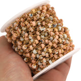 1 Meter Natural Stones Beaded Chains Jewelry Bulk DIY