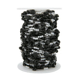 1 Meter Gemstone Beaded Stainless Steel Chains DIY Jewelry Making Supplies