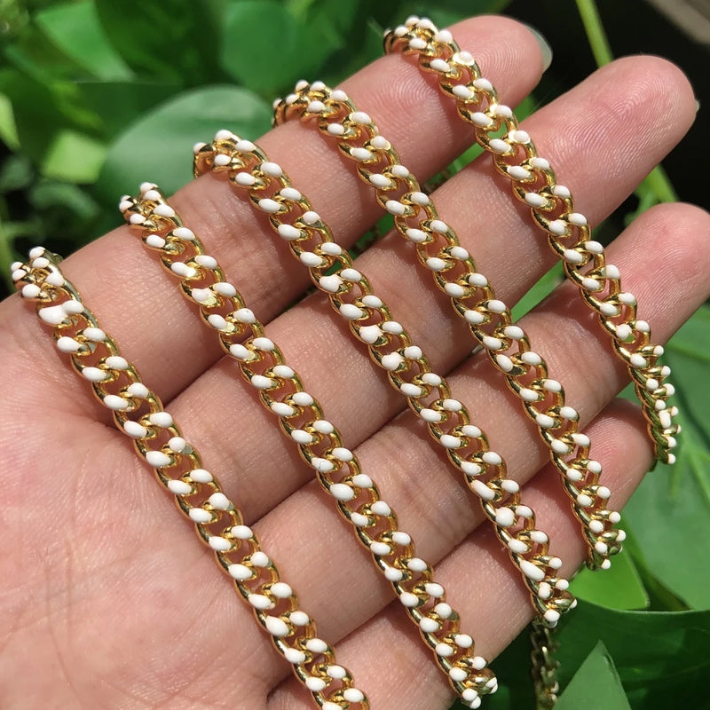 1 Meter Copper Buckle Link Chains Charms for Jewelry Making