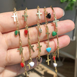 1 Meter Copper Evil Eye Drop Oil Chains for Jewelry Making