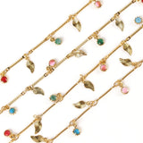 1 Meter Copper Daisy Drop Oil Chains Wire Wrapped Rosary Necklace