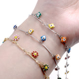 1 Meter Devil's Eyes Beads Chains for DIY Jewelry Making