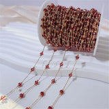 1 Meter Plated Tassel Crystal Chains Copper Chain DIY Jewelry Making